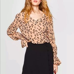A new day cheetah blouse